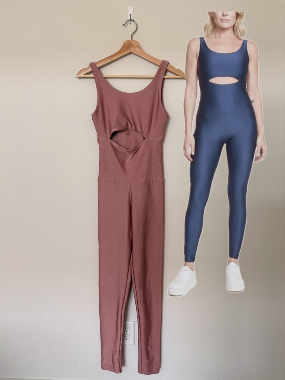 Sleeveless Cutout Jumpsuit in Dusty Rose